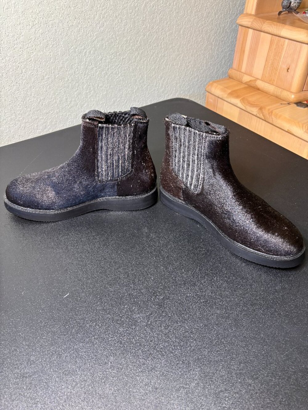 Cow/Pony Hair Black Muck Boots size EUR 42. unisex